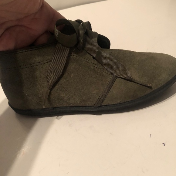 Vintage Keds Essential size 5 1/2 m. Chukka suede leather boots, ribbon tie up - Picture 3 of 14